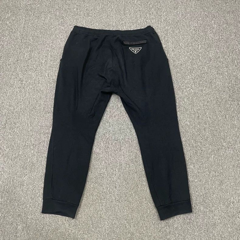 Prada Prada Black Triangle Logo Casual Pants Size US 44 / EU 60 - 2 Thumbnail