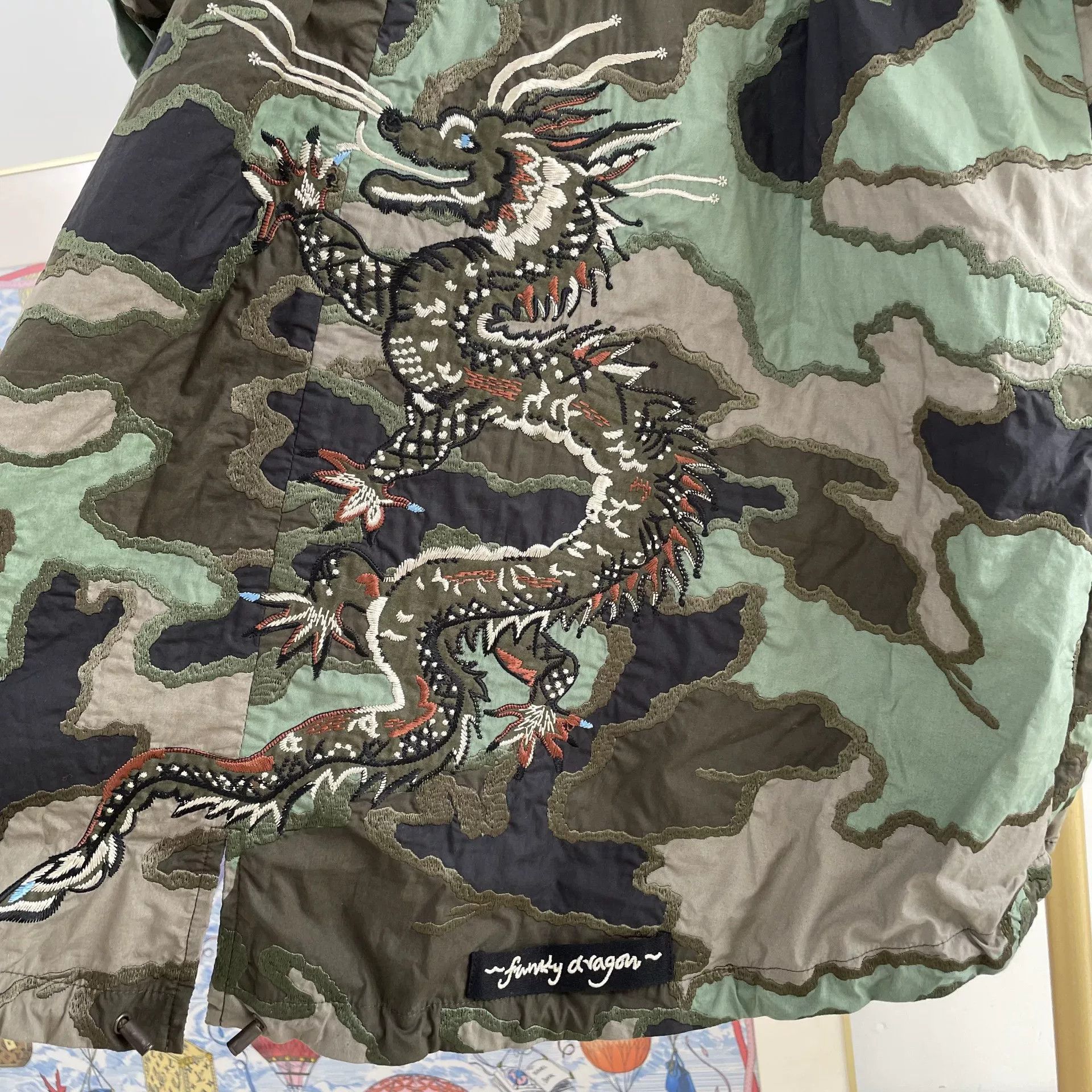 Valentino Valentino Camouflage Embroidered Coat Size US L / EU 52-54 / 3 - 3 Thumbnail