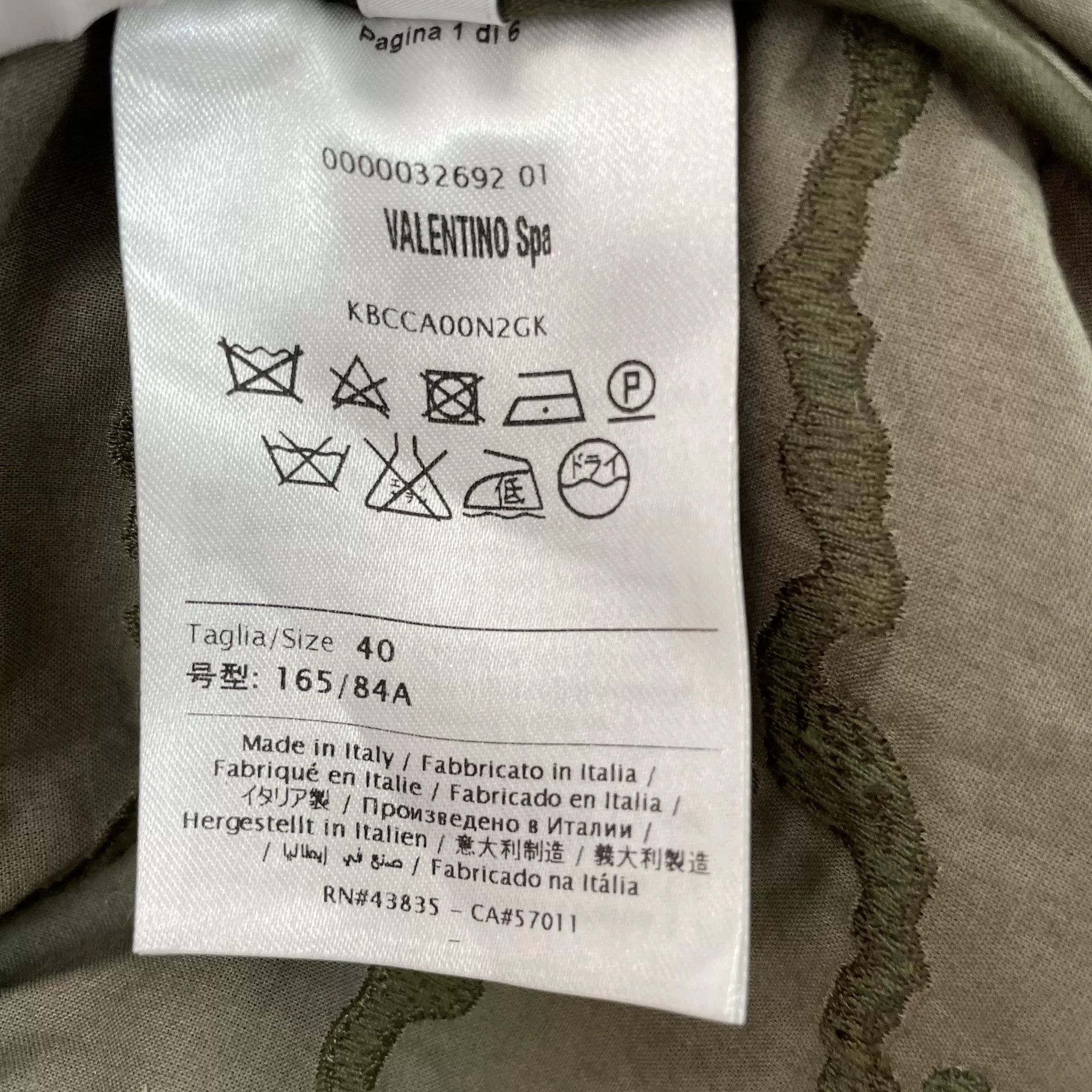 Valentino Valentino Camouflage Embroidered Coat Size US L / EU 52-54 / 3 - 6 Thumbnail