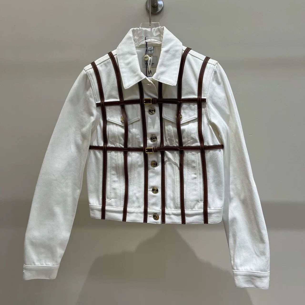 Burberry Burberry White Denim Jacket XS Size US XS / EU 42 / 0 - 2 Thumbnail