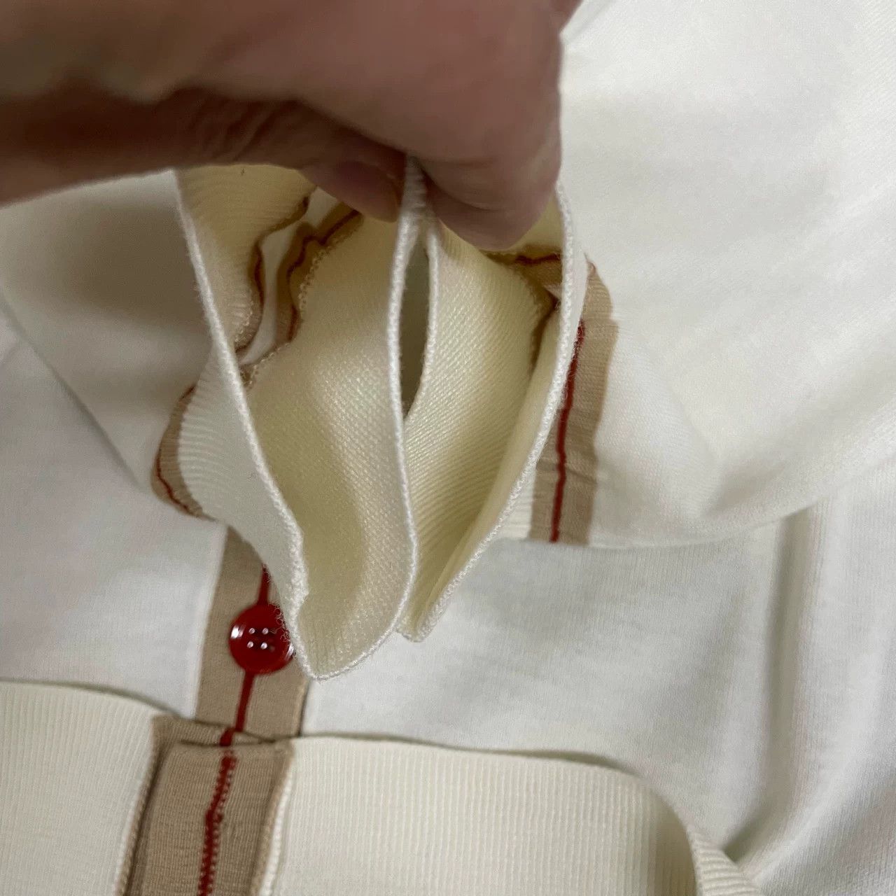 Loewe Loewe Beige Chest Logo Knit Cardigan Size US S / EU 44-46 / 1 - 4 Thumbnail