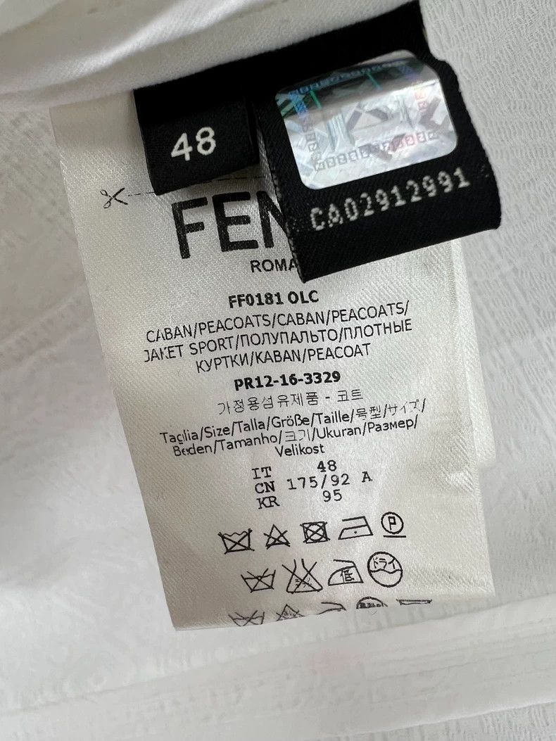 Fendi FENDI Embroidered Relief Coat Size US XL / EU 56 / 4 - 7 Thumbnail