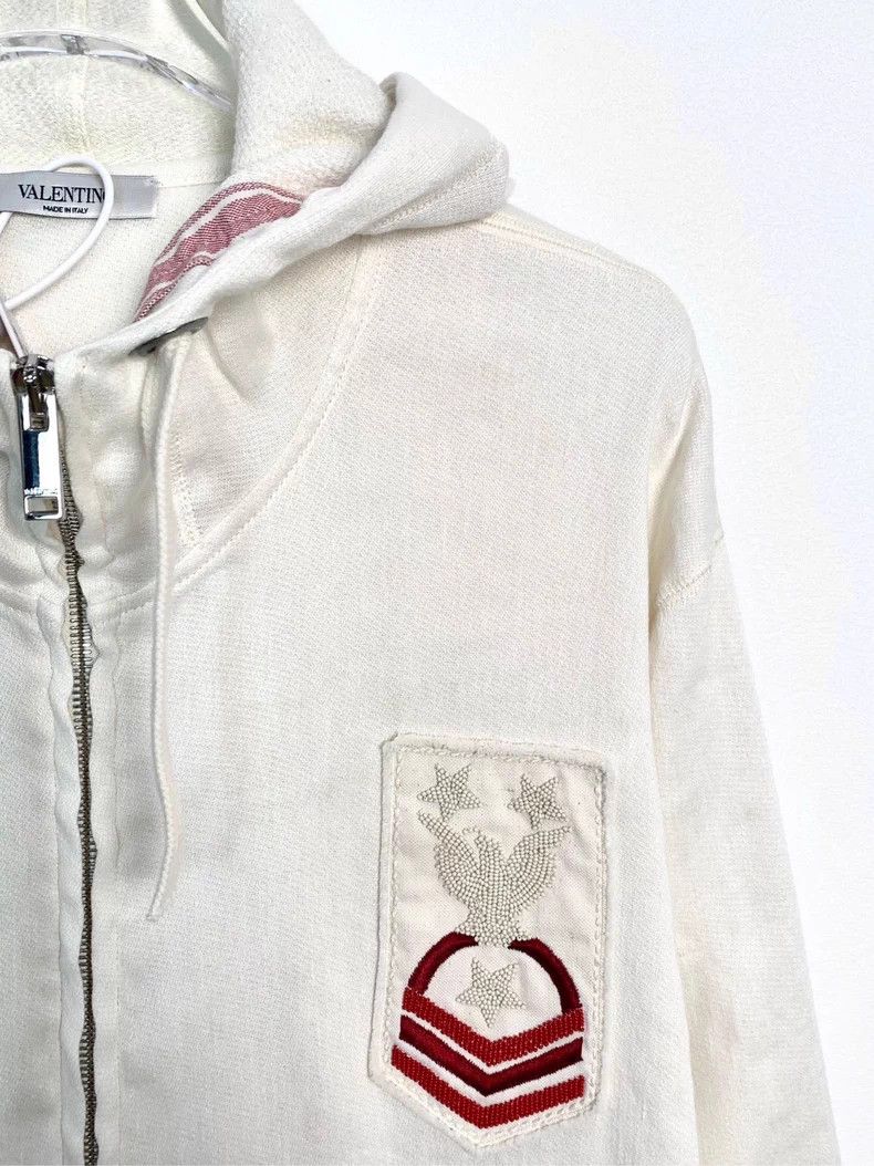 Valentino Valentino Embroidered Hooded Sweatshirt Size US S / EU 44-46 / 1 - 3 Thumbnail