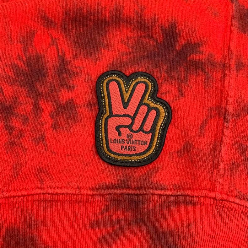 Louis Vuitton Louis Vuitton Red Tie-Dye Sweatshirt Size US M / EU 48-50 / 2 - 5 Thumbnail