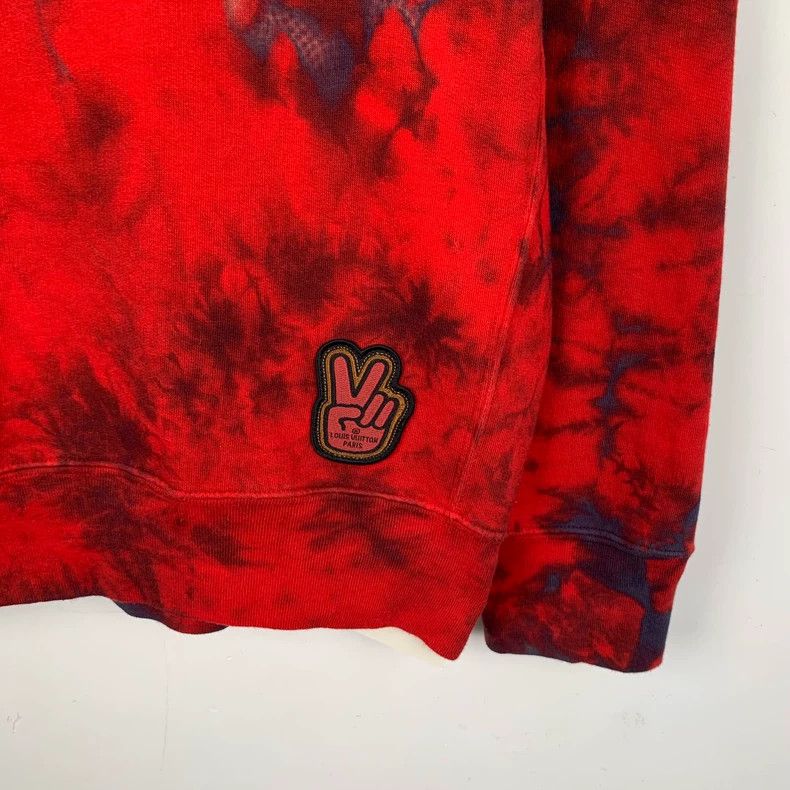 Louis Vuitton Louis Vuitton Red Tie-Dye Sweatshirt Size US M / EU 48-50 / 2 - 4 Thumbnail