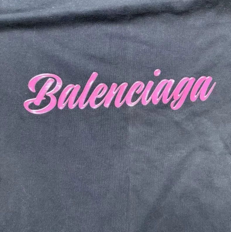 Balenciaga Balenciaga Logo Print Short Sleeve T-Shirt Size US L / EU 52-54 / 3 - 2 Thumbnail