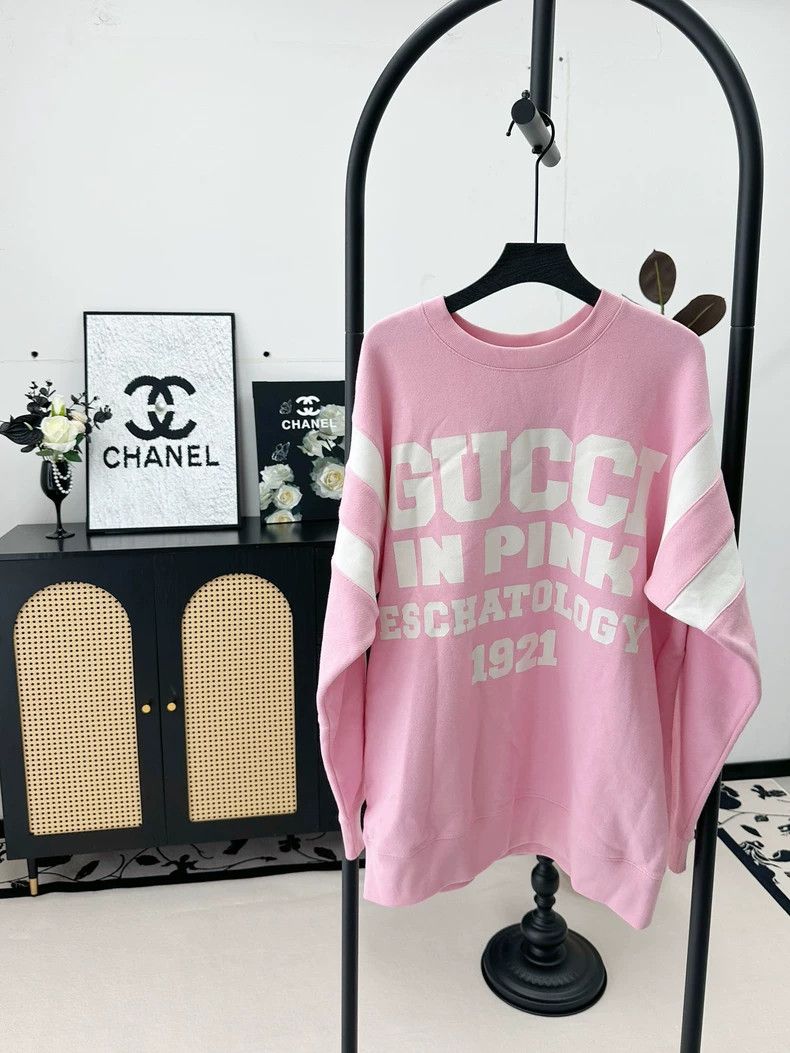 Gucci Gucci Pink Cotton Double-sided Sweatshirt Size US S / EU 44-46 / 1 - 4 Thumbnail