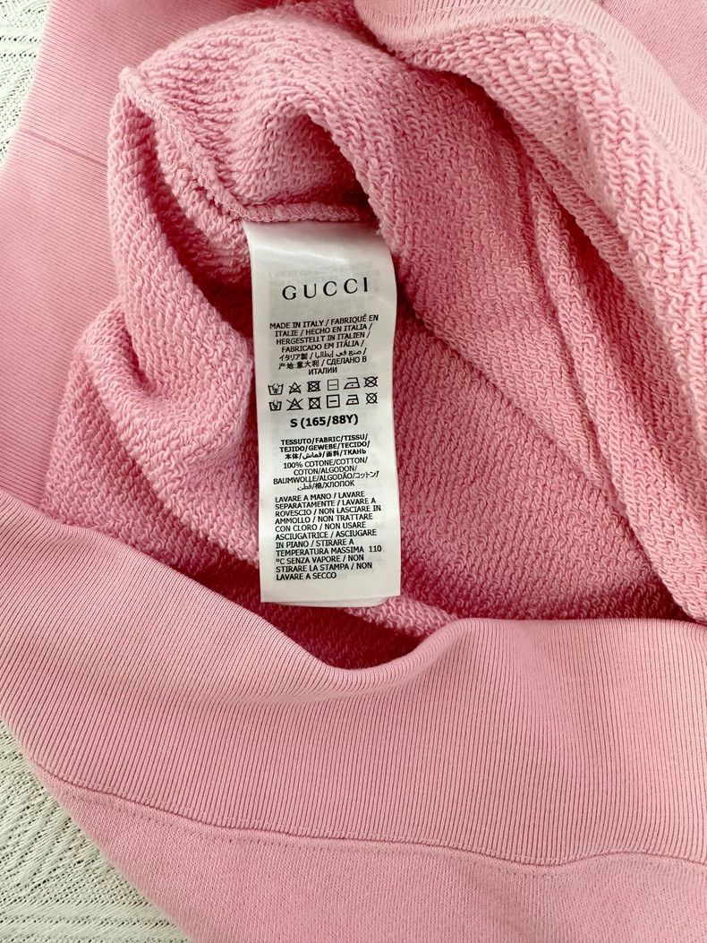 Gucci Gucci Pink Cotton Double-sided Sweatshirt Size US S / EU 44-46 / 1 - 7 Thumbnail