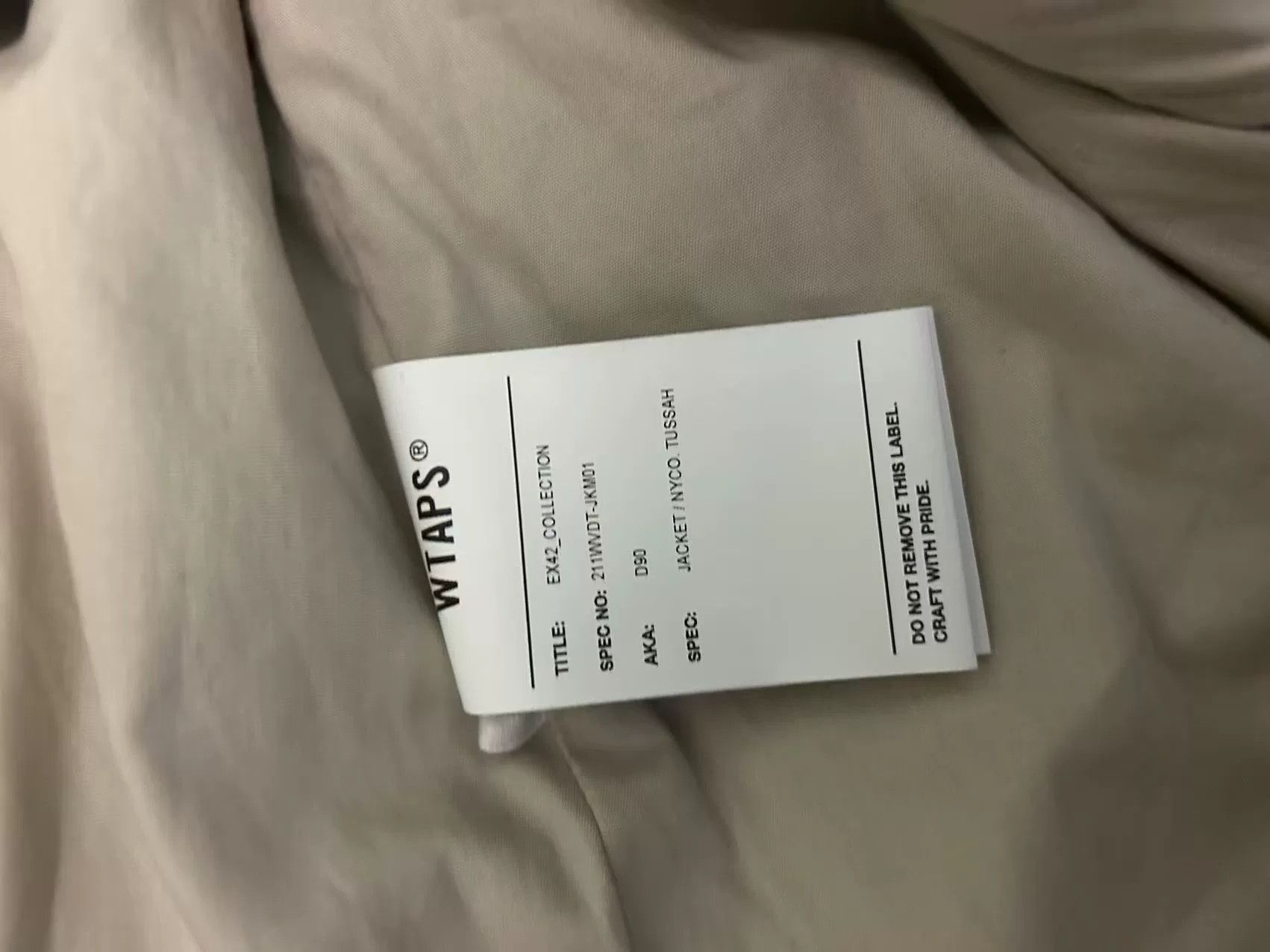 Wtaps WTAPS D90 NYCO TUSSAH Jacket 21SS Size US L / EU 52-54 / 3 - 8 Thumbnail