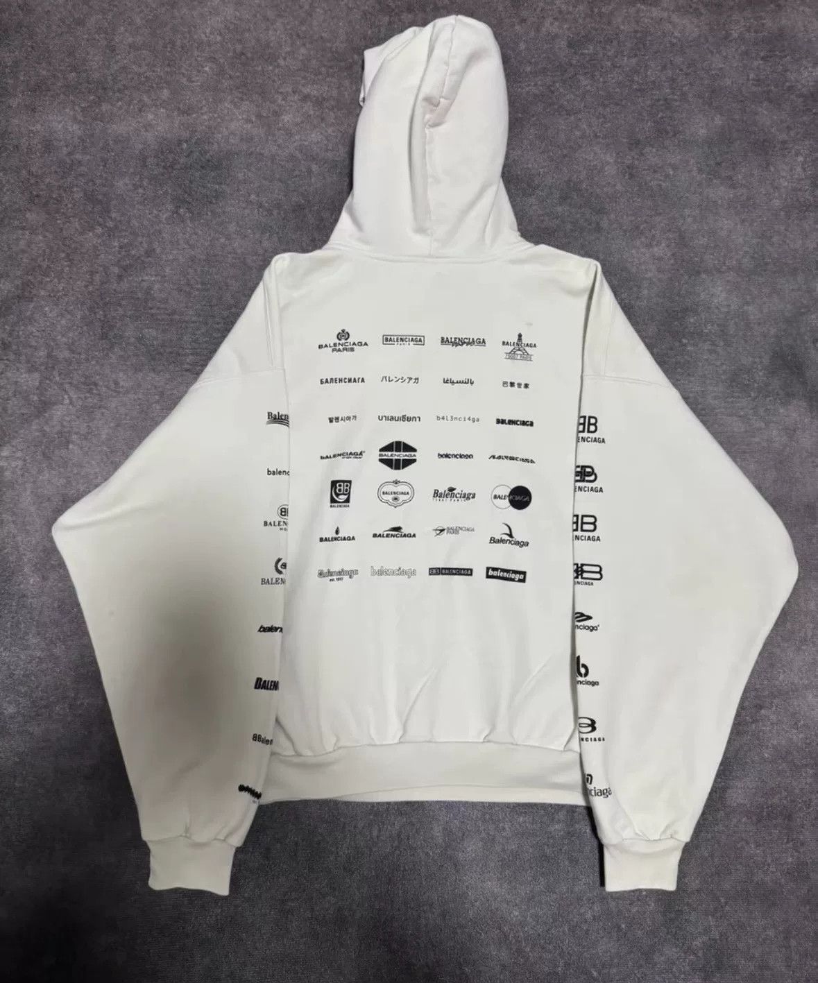 Balenciaga Balenciaga Logo Print Hoodie XS Size US XS / EU 42 / 0 - 2 Thumbnail