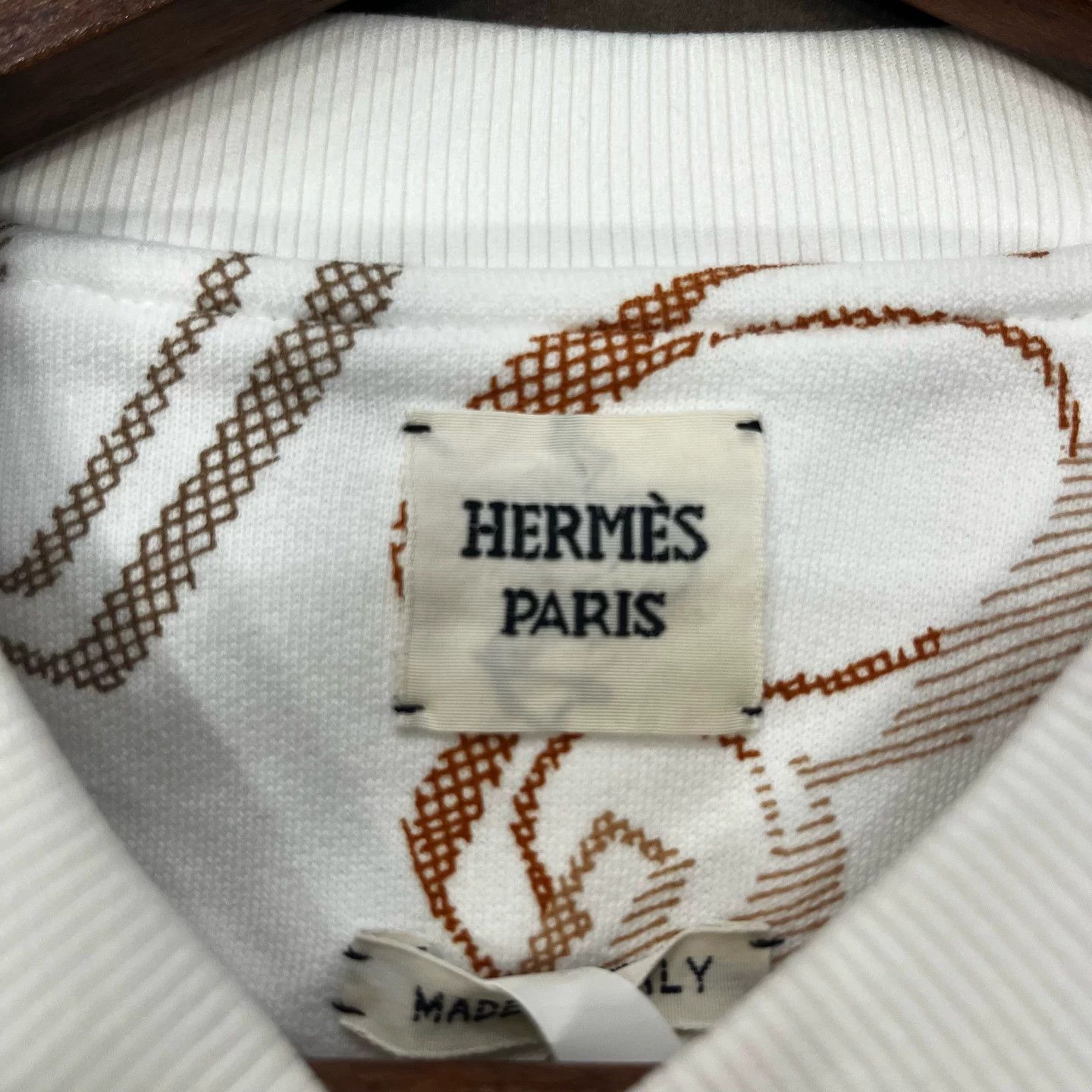 Hermes Hermes White Lock Detail Sweatshirt 36 Size US XS / EU 42 / 0 - 3 Thumbnail