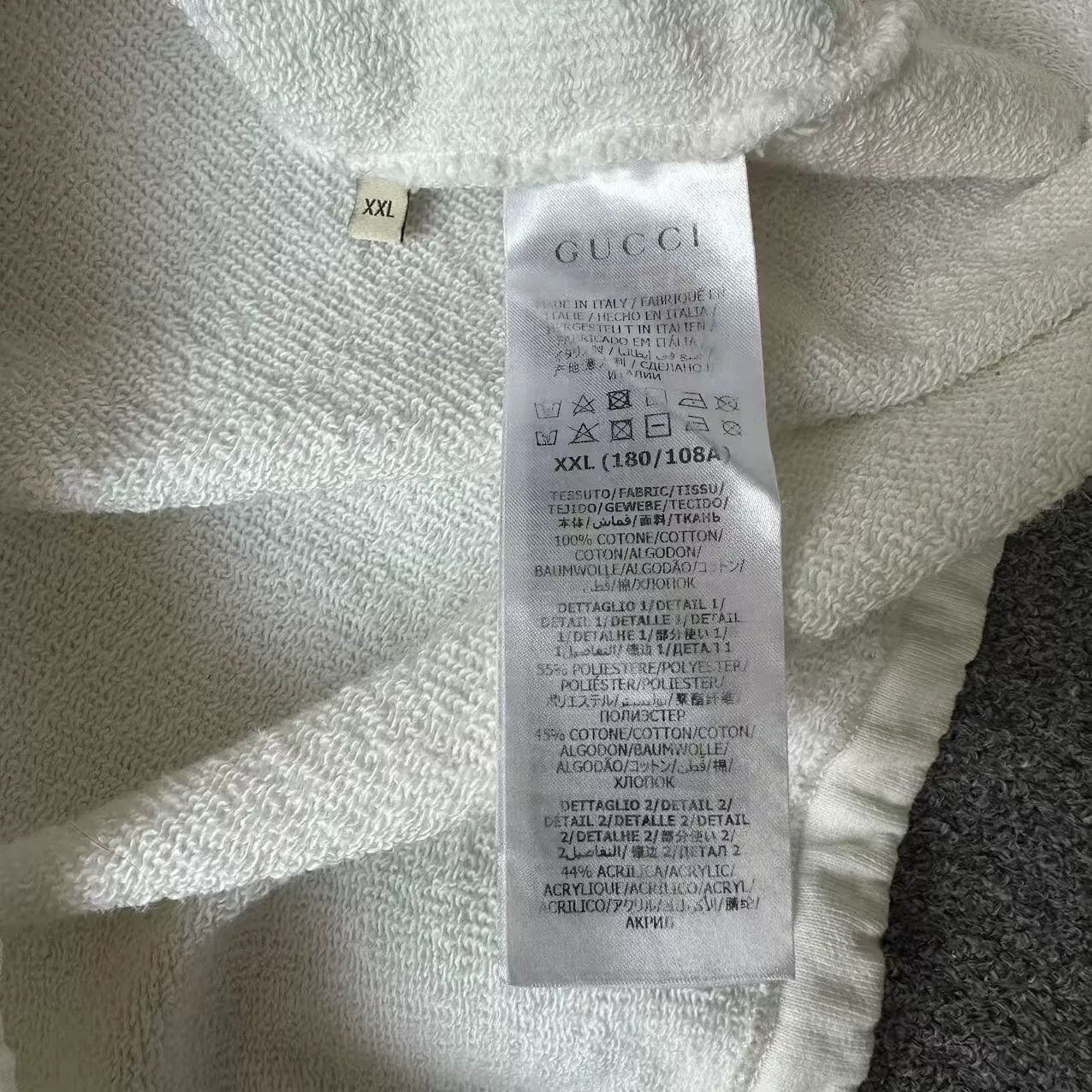 Gucci Gucci Web White Stripe Sweatshirt XXL Size US XXL / EU 58 / 5 - 6 Thumbnail