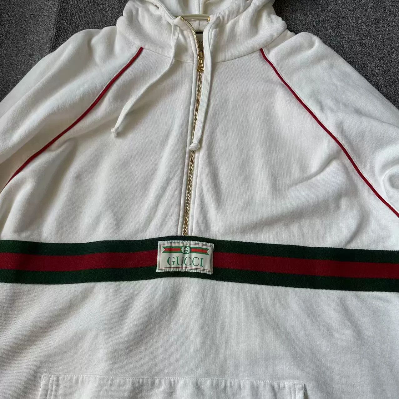 Gucci Gucci Web White Stripe Sweatshirt XXL Size US XXL / EU 58 / 5 - 4 Thumbnail