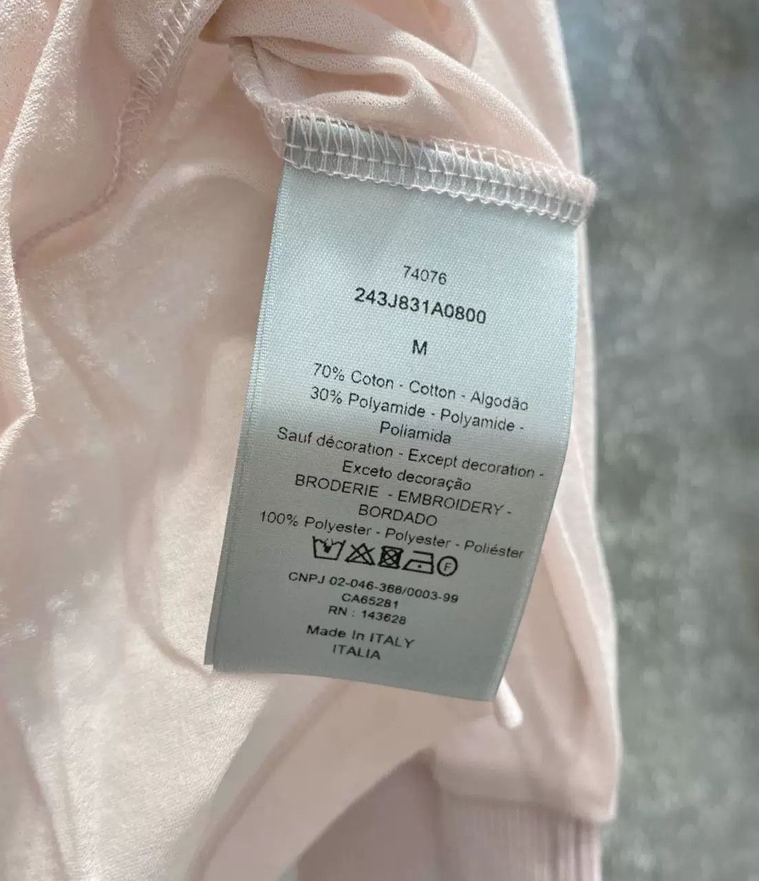 Dior Dior Homme Pink Long Sleeve Polo Size US L / EU 52-54 / 3 - 3 Thumbnail