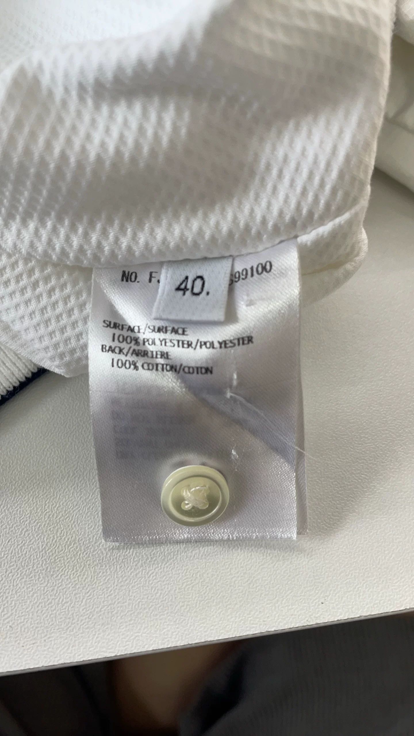 Thom Browne Thom Browne White Stand Collar Zip Jacket Size US M / EU 48-50 / 2 - 4 Thumbnail