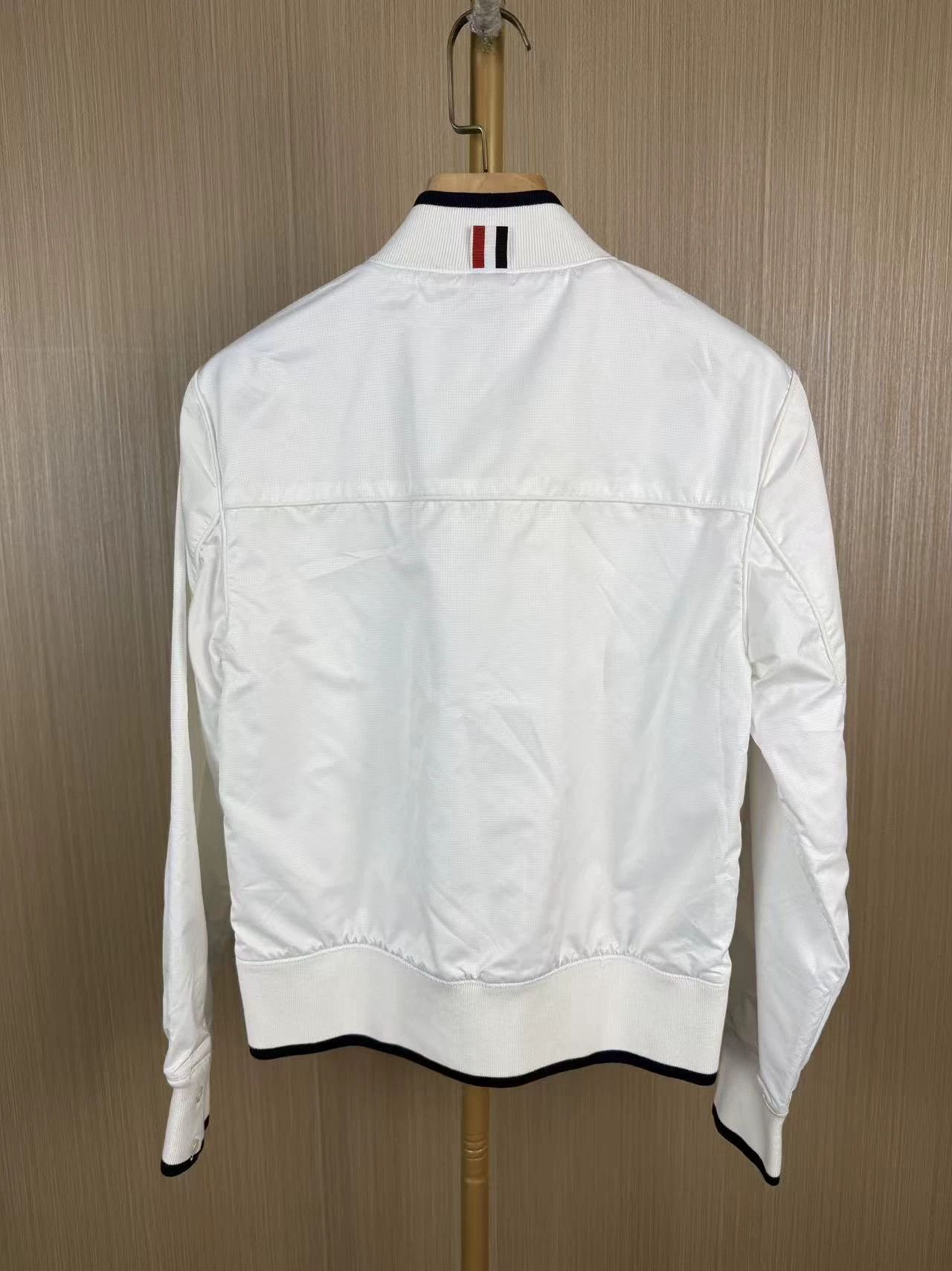 Thom Browne Thom Browne White Stand Collar Zip Jacket Size US M / EU 48-50 / 2 - 2 Thumbnail