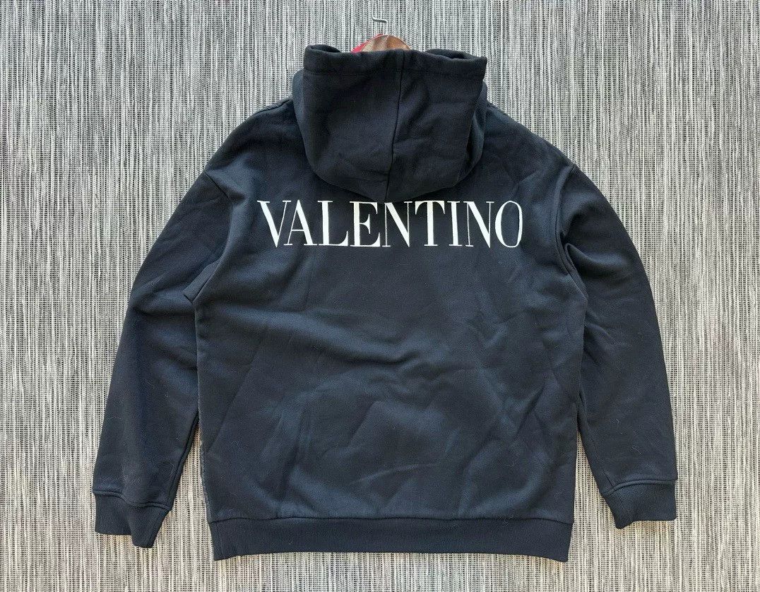Valentino Valentino Men's Black Hoodie Italy Size US M / EU 48-50 / 2 - 6 Thumbnail