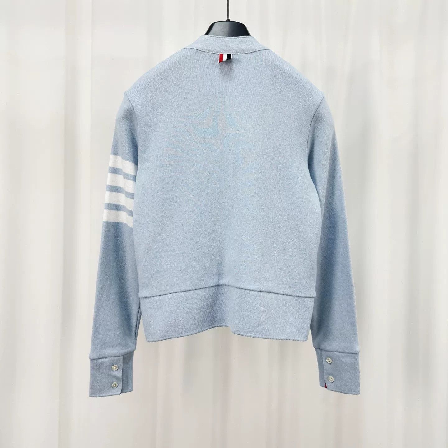 Thom Browne Thom Browne Blue Striped Knit Cardigan Size US XS / EU 42 / 0 - 2 Thumbnail
