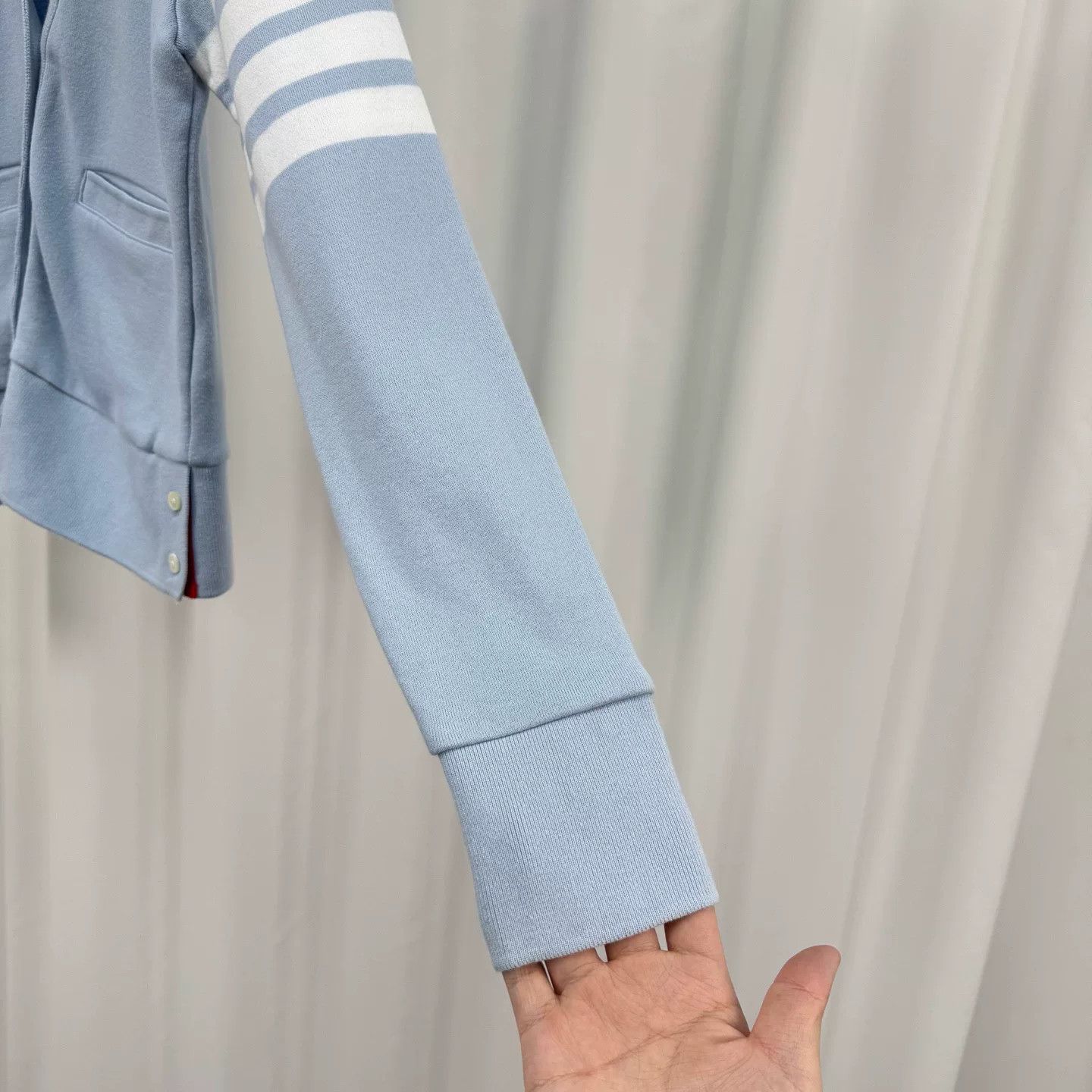 Thom Browne Thom Browne Light Blue Striped Cardigan Size US S / EU 44-46 / 1 - 4 Thumbnail