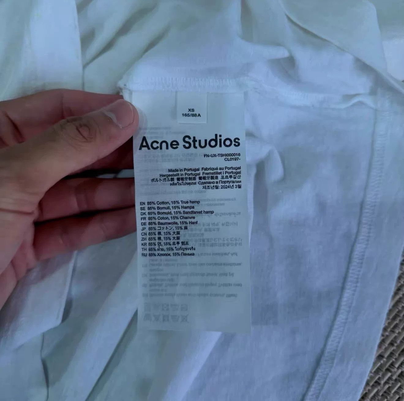 Acne Studios Acne Studios 1966 Slogan Long Sleeve Size US XS / EU 42 / 0 - 6 Thumbnail