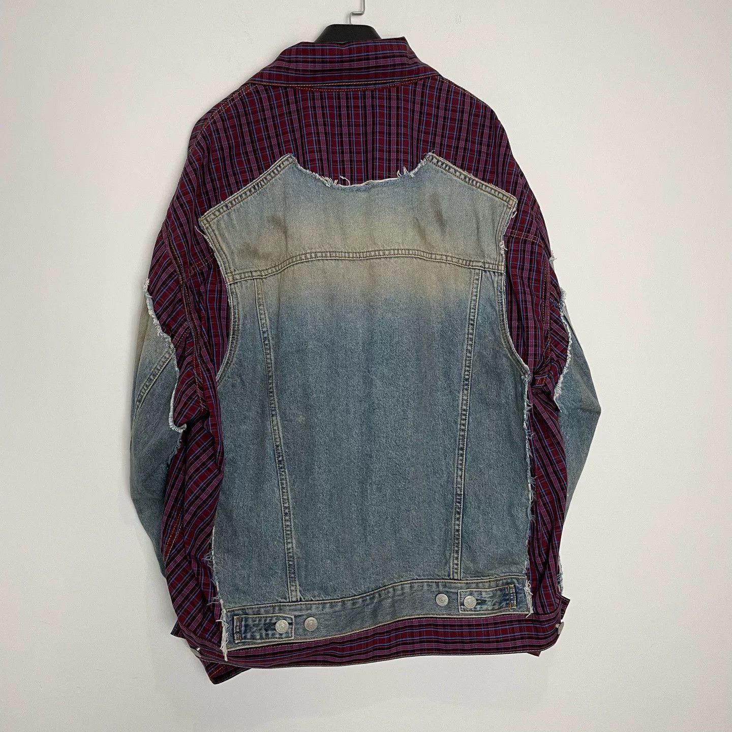 Acne Studios Acne Studios FW23 Denim Plaid Jacket Size US L / EU 52-54 / 3 - 2 Thumbnail