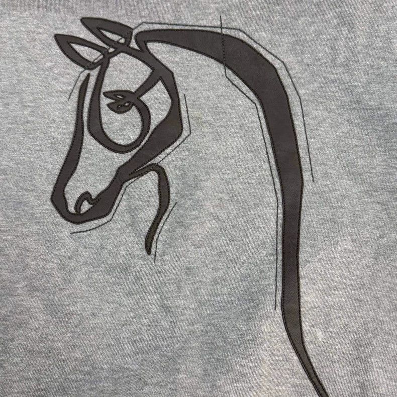 Hermes Hermes Gray Horse Head Sweatshirt L Size US L / EU 52-54 / 3 - 7 Thumbnail