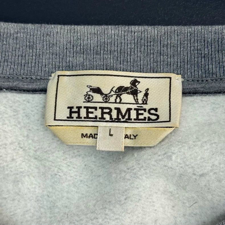 Hermes Hermes Gray Horse Head Sweatshirt L Size US L / EU 52-54 / 3 - 5 Thumbnail