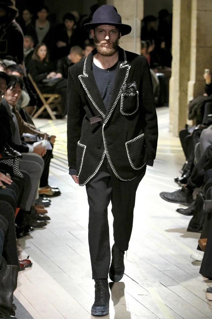 Yohji Yamamoto Yohji Yamamoto Hand-Stitched Cotton Blazer Size US XS / EU 42 / 0 - 3 Thumbnail