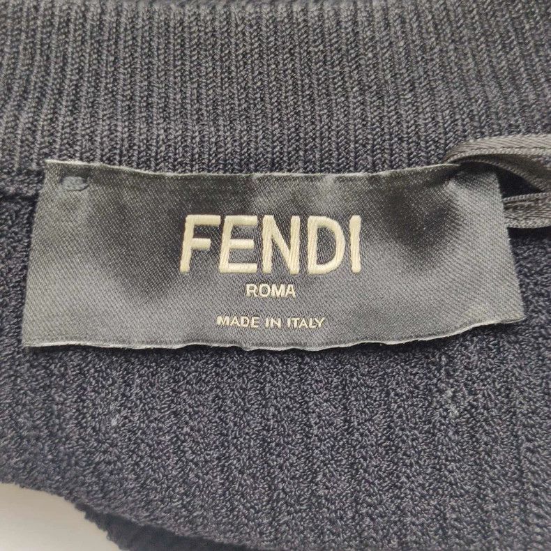 Fendi Fendi Solid Color Crewneck Knit Top Size US M / EU 48-50 / 2 - 5 Thumbnail