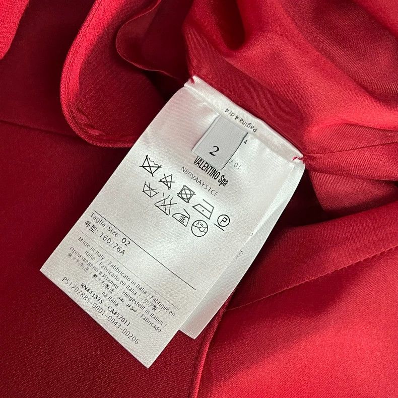 Valentino Valentino Wool Dress XS Red Size US XS / EU 42 / 0 - 7 Thumbnail