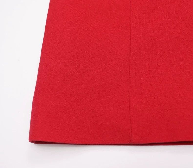 Valentino VALENTINO Red Long Sleeve Dress Size US M / EU 48-50 / 2 - 2 Thumbnail