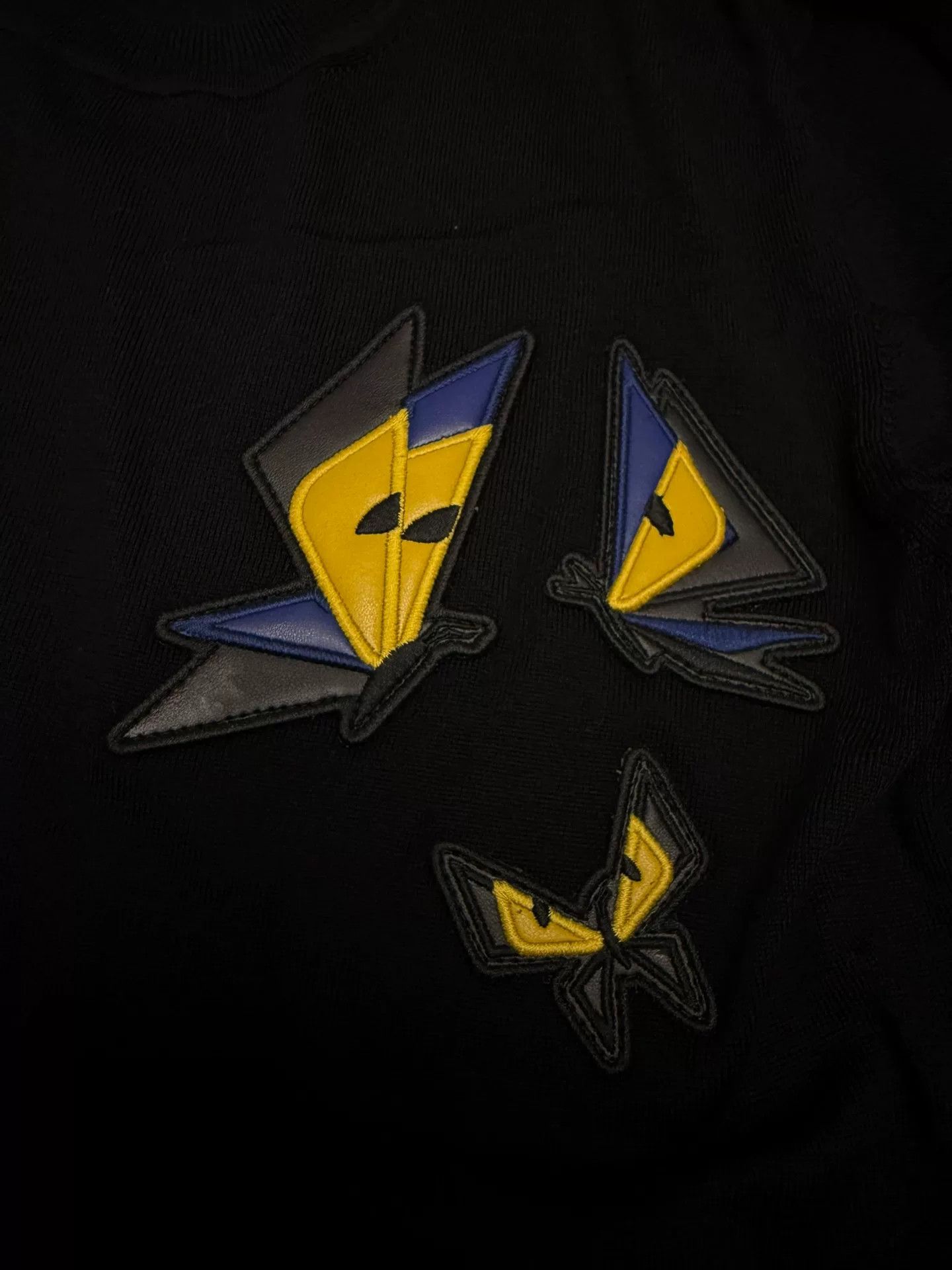 Fendi fendi black sweater with monster design Size US L / EU 52-54 / 3 - 4 Thumbnail