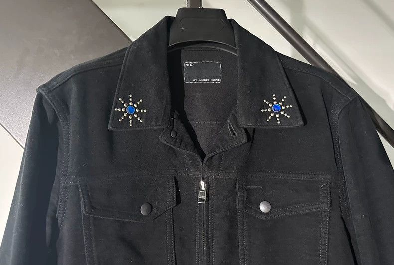 Number (N)ine n(n) BY NUMBER (N)INE Velvet Stud Jacket Size US L / EU 52-54 / 3 - 2 Thumbnail
