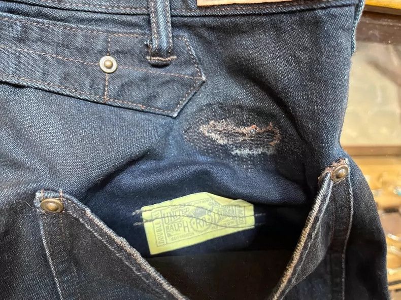 RRL Ralph Lauren RRL Vintage Patch Distressed Denim Jeans Size US 28 / EU 44 - 8 Thumbnail