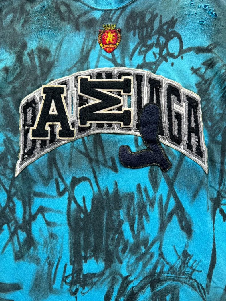 Balenciaga Balenciaga Manchester United Blue Graffiti Tee Size US XS / EU 42 / 0 - 4 Thumbnail