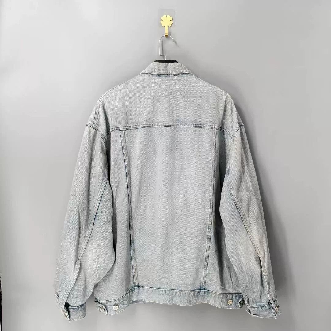 Balenciaga Balenciaga SS24 Washed Denim Jacket Size US XS / EU 42 / 0 - 2 Thumbnail
