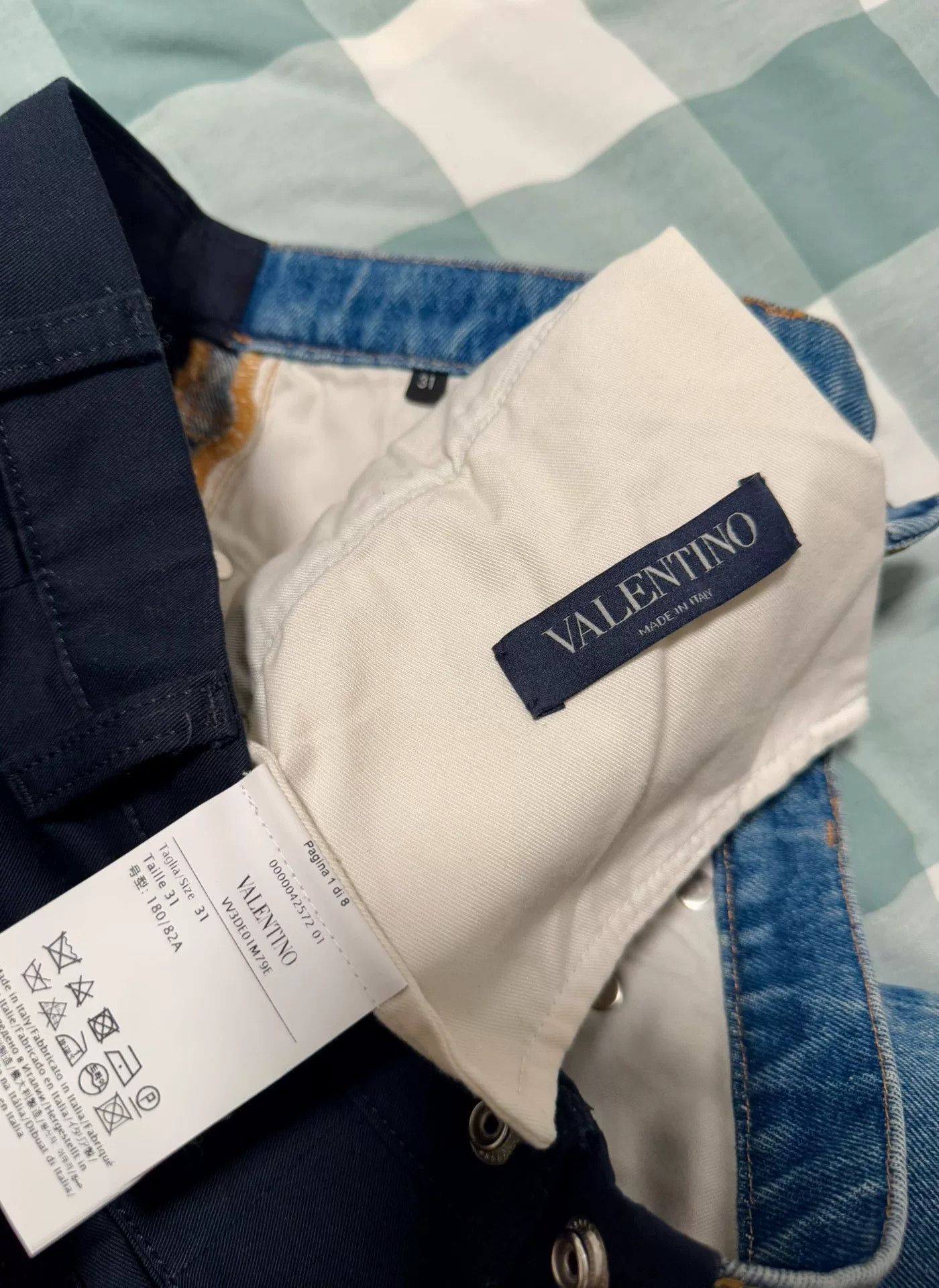 Valentino VALENTINO Men's Distressed Denim Jeans Size US 31 - 6 Thumbnail