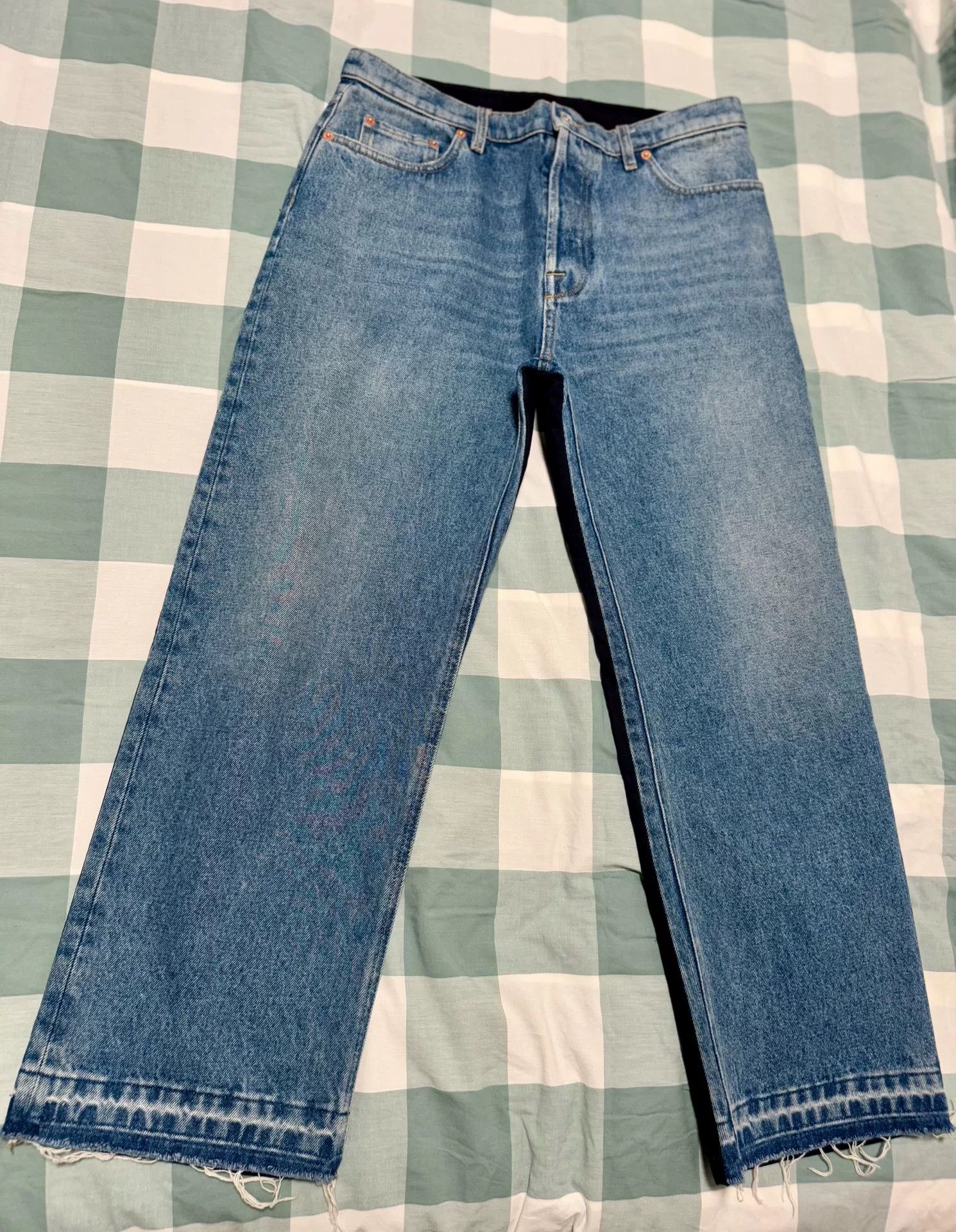 Valentino VALENTINO Men's Distressed Denim Jeans Size US 31 - 2 Thumbnail