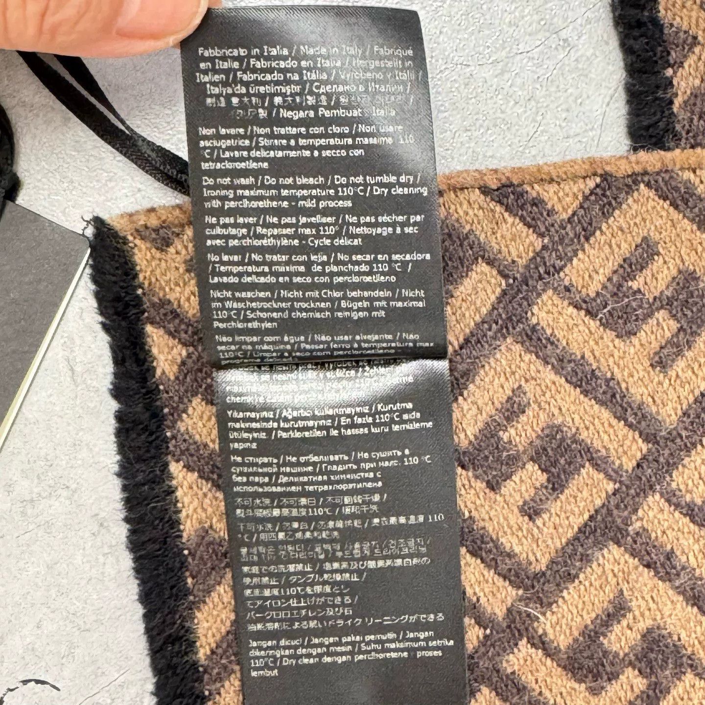 Fendi fendi logo patterned scarf Size ONE SIZE - 5 Thumbnail