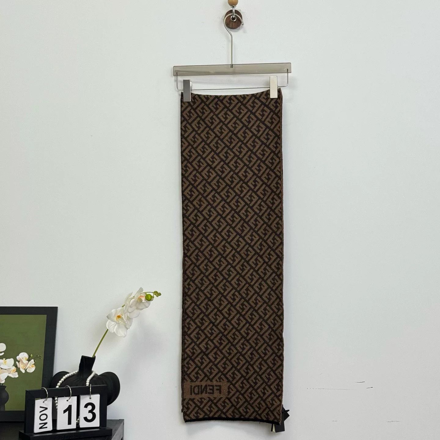 Fendi fendi logo patterned scarf Size ONE SIZE - 3 Thumbnail