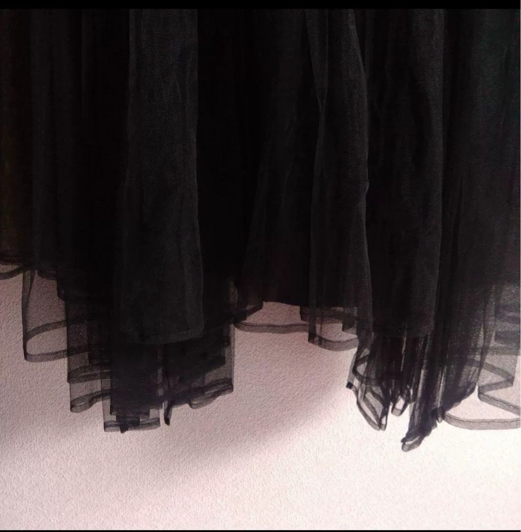 Comme des Garcons CDG Noir Pleated Tulle Skirt Size US 26 / EU 42 - 4 Thumbnail