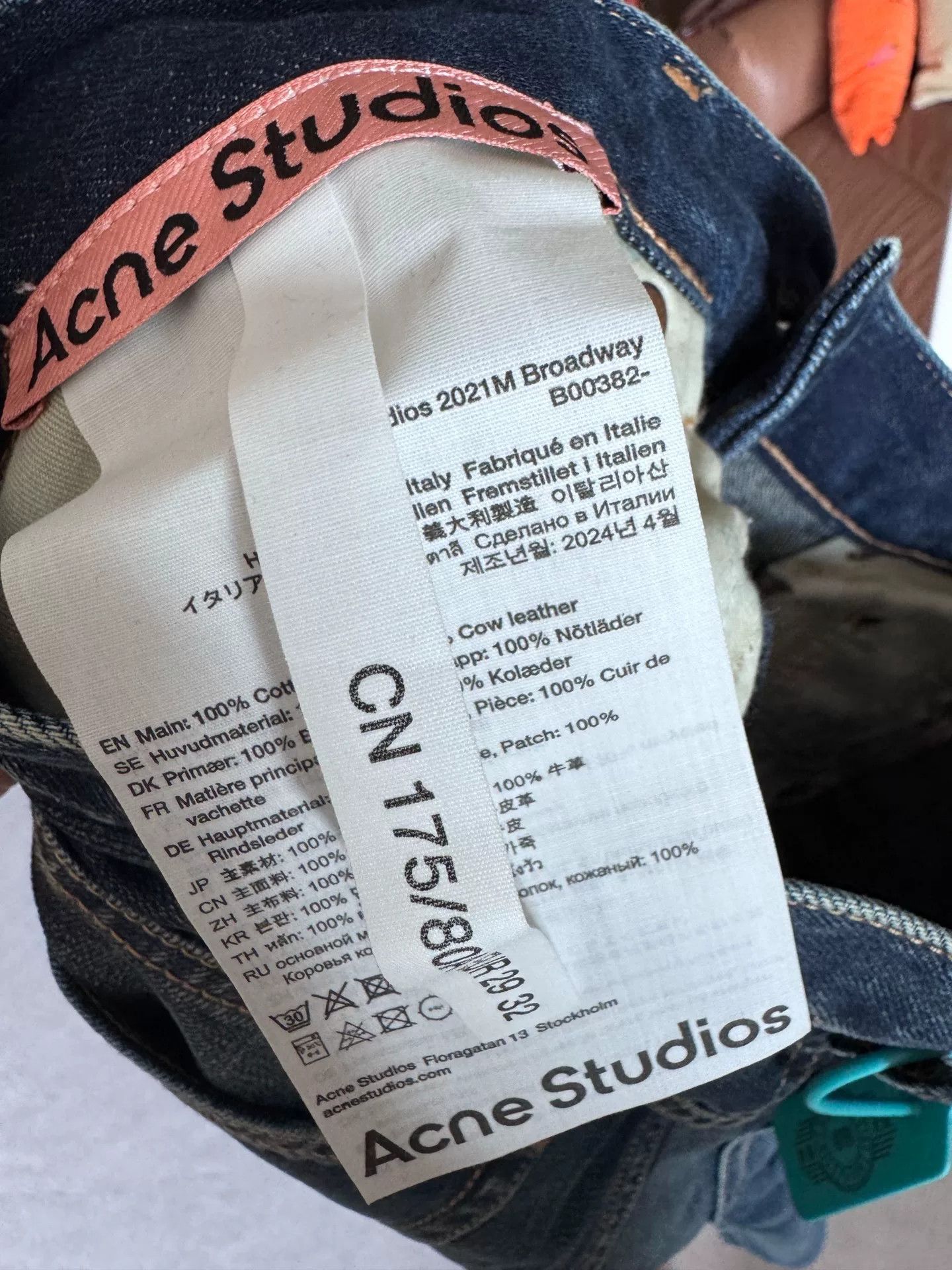 Acne Studios Acne Studios Classic Loose Straight Jeans Size US 29 - 5 Thumbnail