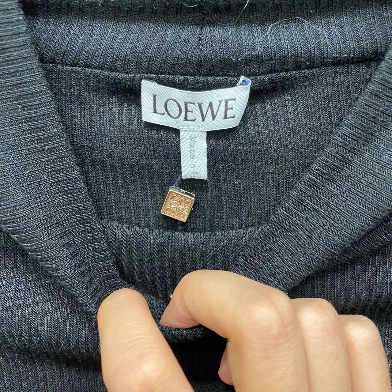 Loewe Loewe Black Logo Stitch Knit Sweater Size US M / EU 48-50 / 2 - 3 Thumbnail