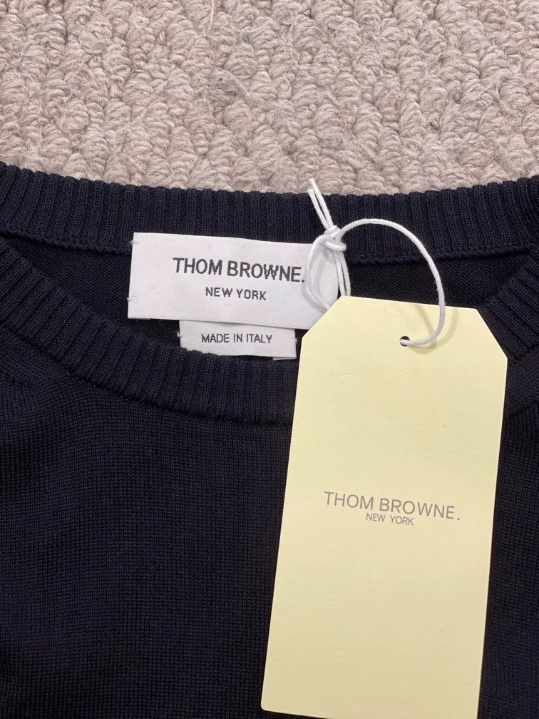 Thom Browne Thom Browne Navy Cherry Blossom Butterfly Sweater Size US S / EU 44-46 / 1 - 3 Thumbnail