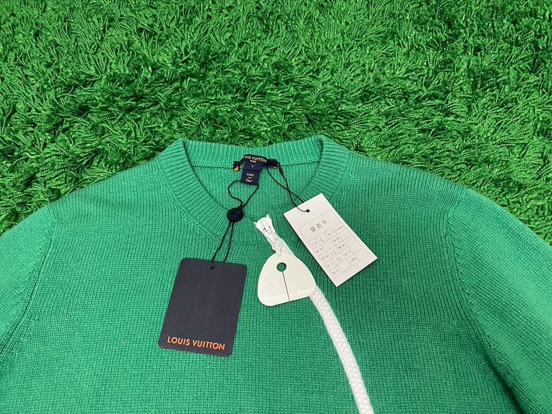 Louis Vuitton Louis Vuitton Green Zip Sleeve Sweater Size US L / EU 52-54 / 3 - 4 Thumbnail