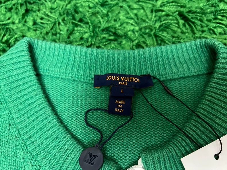 Louis Vuitton Louis Vuitton Green Zip Sleeve Sweater Size US L / EU 52-54 / 3 - 5 Thumbnail