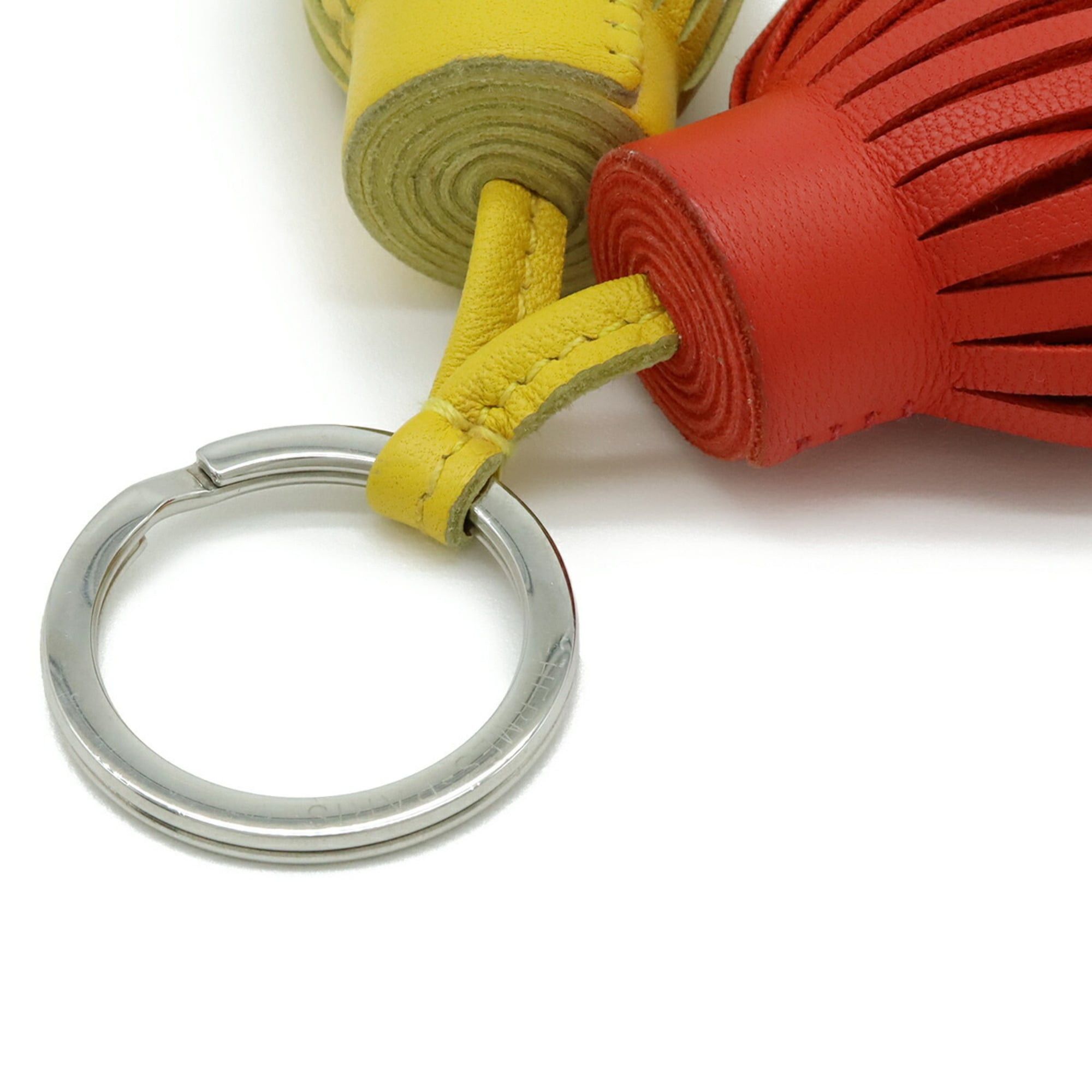 Hermes HERMES Carmen Unodos Key Ring Keychain Tassel Charm Agnumilo Orange Red Yellow Size ONE SIZE - 5 Thumbnail