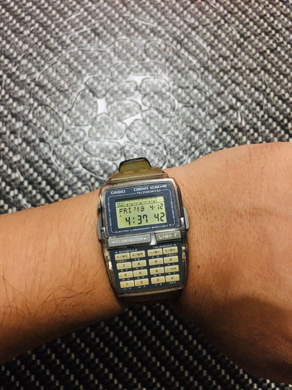 時計 CASIO Cognit Schema TELEMEMO 50 CASIO DBC-63 COGNIT SCHEMA DATABANK Telenemo 50 watch W/Box