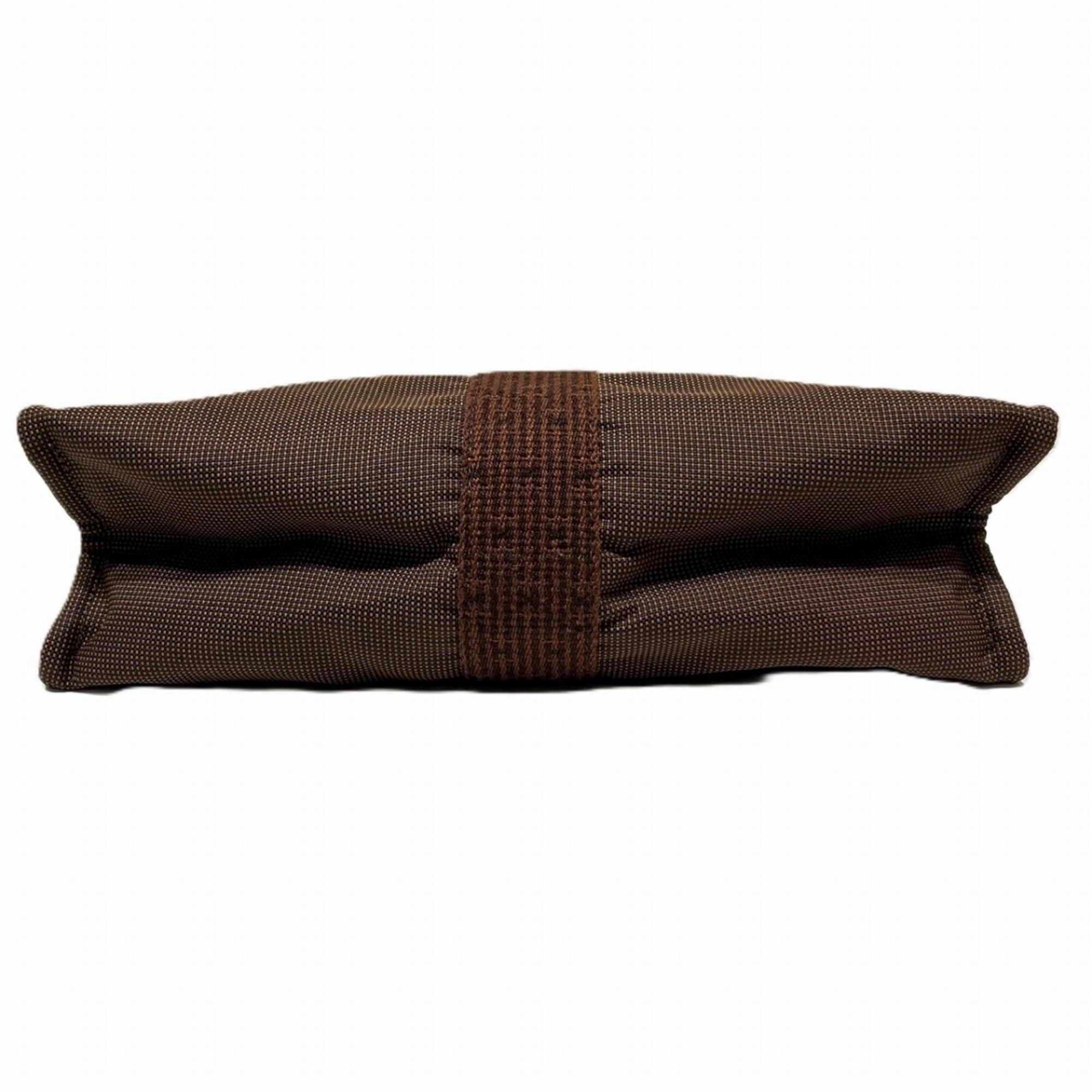 Hermes Hermes Clutch Bag Pouch MM Air Line Canvas Nylon Size ONE SIZE - 3 Thumbnail