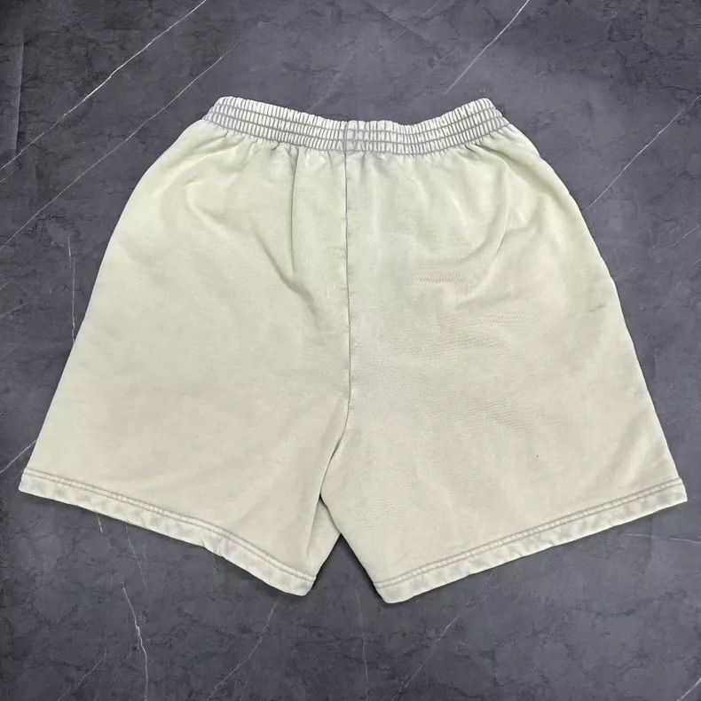 Balenciaga Balenciaga Distressed Beige Logo Shorts Size US 34 / EU 50 - 2 Thumbnail